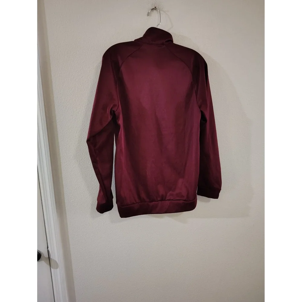 Nike Dri-FIT Quarter Zip Pullover Mens Small Burgundy Maroon Training Top